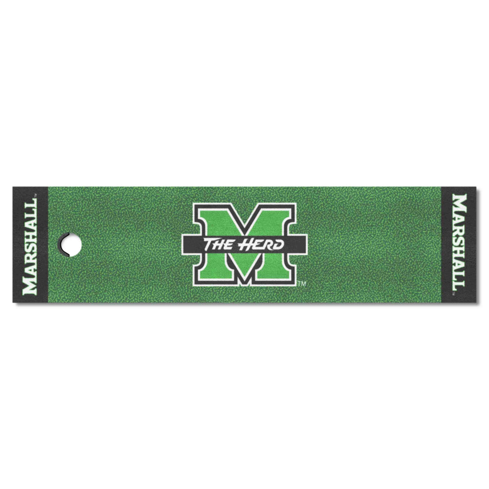 Marshall Thundering Herd Putting Green Mat - 1.5ft. x 6ft. - Marshall