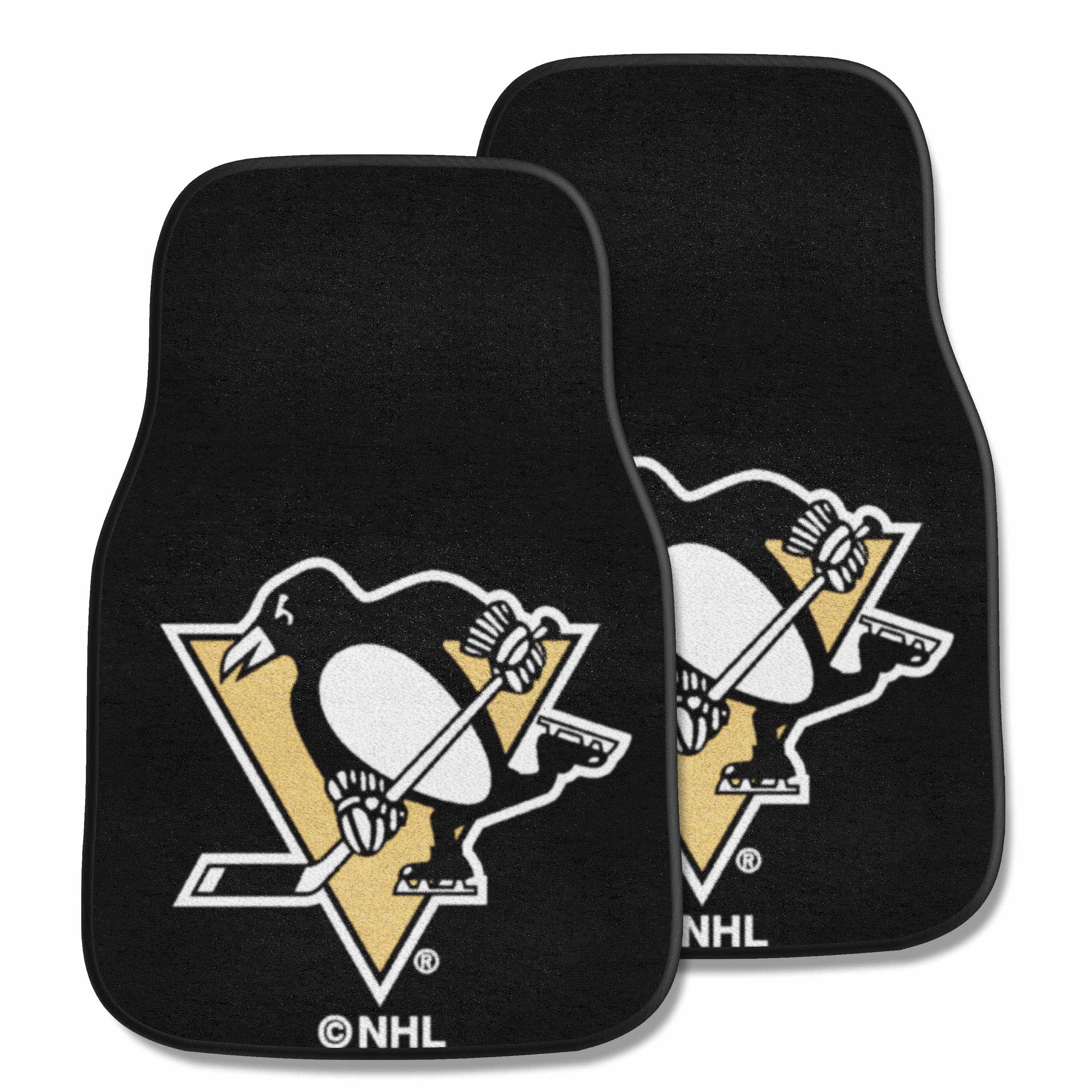 Pittsburgh Penguins Front Carpet Car Mat Set - 2 Pieces - Pittsburgh Penguins