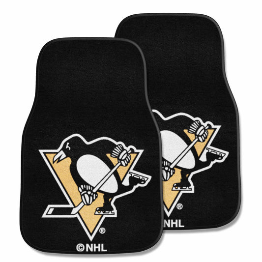 Pittsburgh Penguins Front Carpet Car Mat Set - 2 Pieces - Pittsburgh Penguins