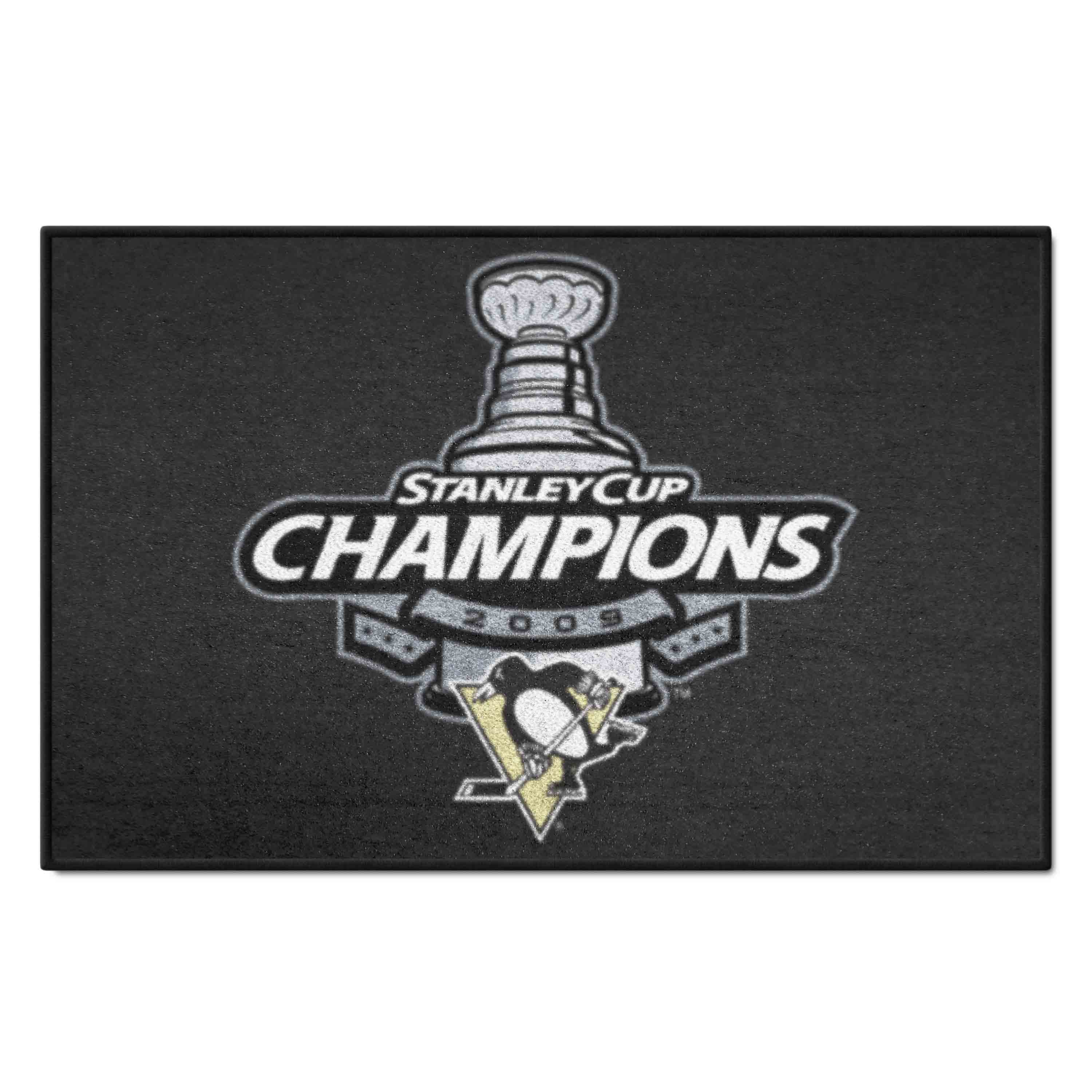 Pittsburgh Penguins Starter Mat Accent Rug - 19in. x 30in., 2009 NHL Stanley Cup Champions - Pittsburgh Penguins