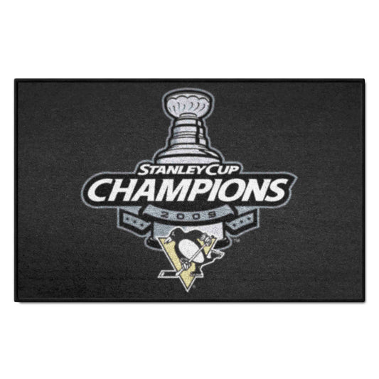 Pittsburgh Penguins Starter Mat Accent Rug - 19in. x 30in., 2009 NHL Stanley Cup Champions - Pittsburgh Penguins