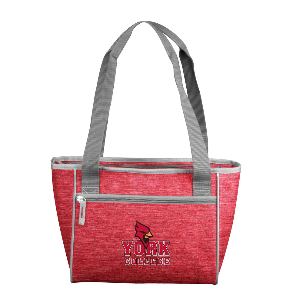 York College Crosshatch 16 Can Cooler Tote - Logo Brands - Flyclothing LLC