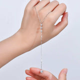 1.3 Carat Moissanite 925 Sterling Silver Drop Necklace - Trendsi - Flyclothing LLC