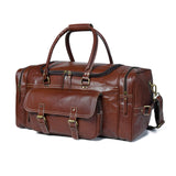 Upgraded Traveler Weekender Duffle - Classy Leather Bags - Flyclothing LLC
