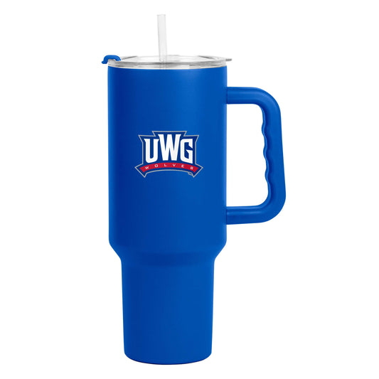 West Georgia Royal 40oz Logo Powder Coat Tumbler - Logo Brands - Flyclothing LLC