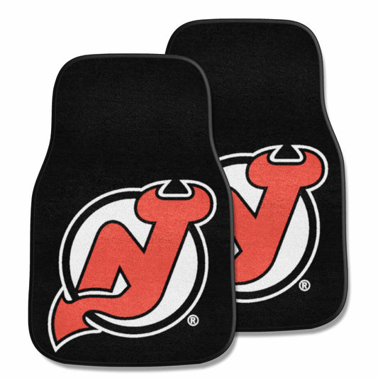 New Jersey Devils Front Carpet Car Mat Set - 2 Pieces - New Jersey Devils