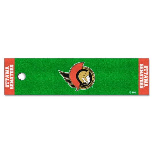 Ottawa Senators Putting Green Mat - 1.5ft. x 6ft. - Ottawa Senators