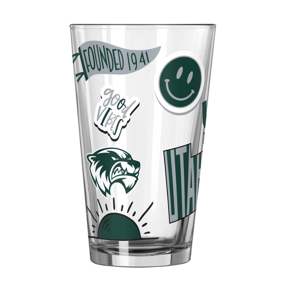 Utah Valley University 16oz Native Pint Glass - Logo Brands - Flyclothing LLC