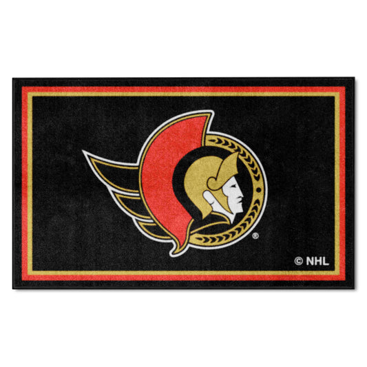 Ottawa Senators 4ft. x 6ft. Plush Area Rug - Ottawa Senators