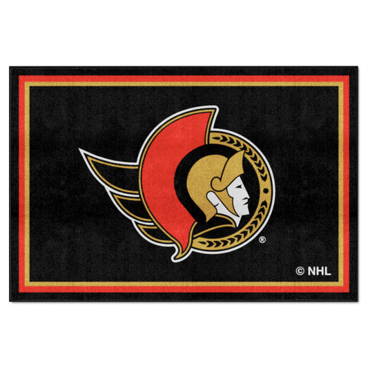 Ottawa Senators 5ft. x 8 ft. Plush Area Rug - Ottawa Senators