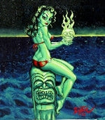 Black Market Art Company Green Goddess Print