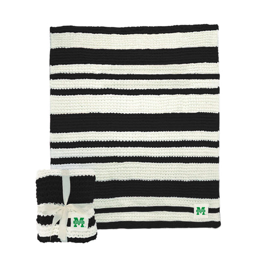 Manhattan University Cable Knit Throw 50x60 - Logo Brands - Flyclothing LLC