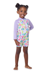 Baby Kohala Neck-To-Knee Swimsuit | Lavendula Colorblock