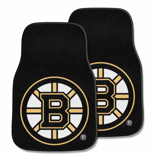 Boston Bruins Front Carpet Car Mat Set - 2 Pieces - Boston Bruins