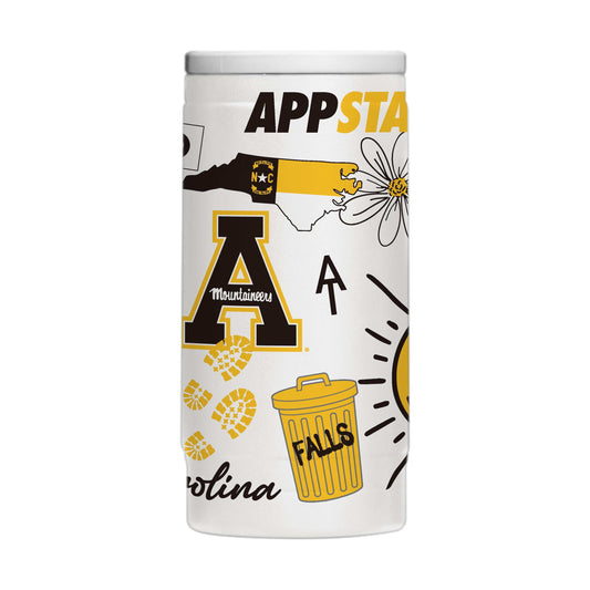 Appalachian State 12oz Native Powdercoat SlimCan Coolie - Logo Brands - Flyclothing LLC