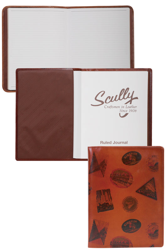Scully Leather ruled journal