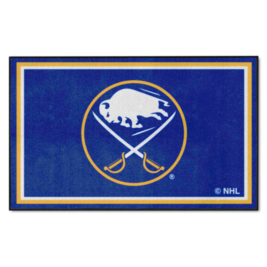 Buffalo Sabres 4ft. x 6ft. Plush Area Rug - Buffalo Sabres