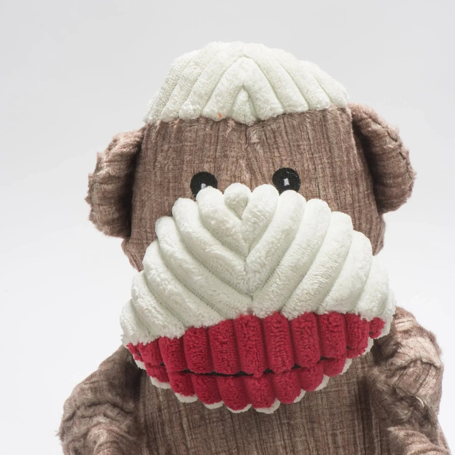 Stuey Sock Monkey Knottie® Plush Dog Toy - HuggleHounds - Flyclothing LLC