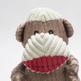 Stuey Sock Monkey Knottie® Plush Dog Toy - HuggleHounds - Flyclothing LLC