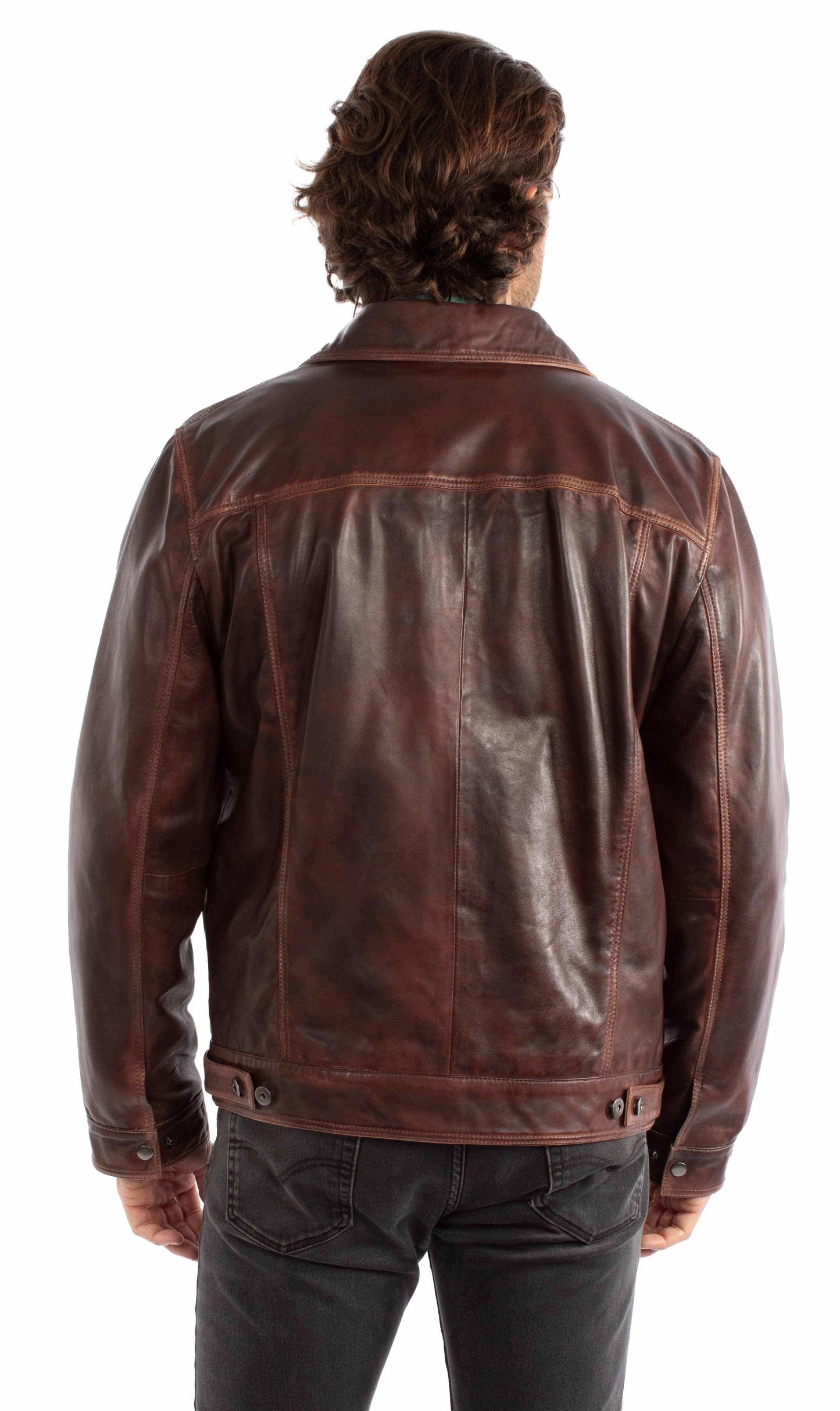 Scully Leather Cognac Leather Jacket - Scully Leather - Flyclothing LLC
