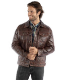 Scully Leather Cognac Leather Jacket - Scully Leather
