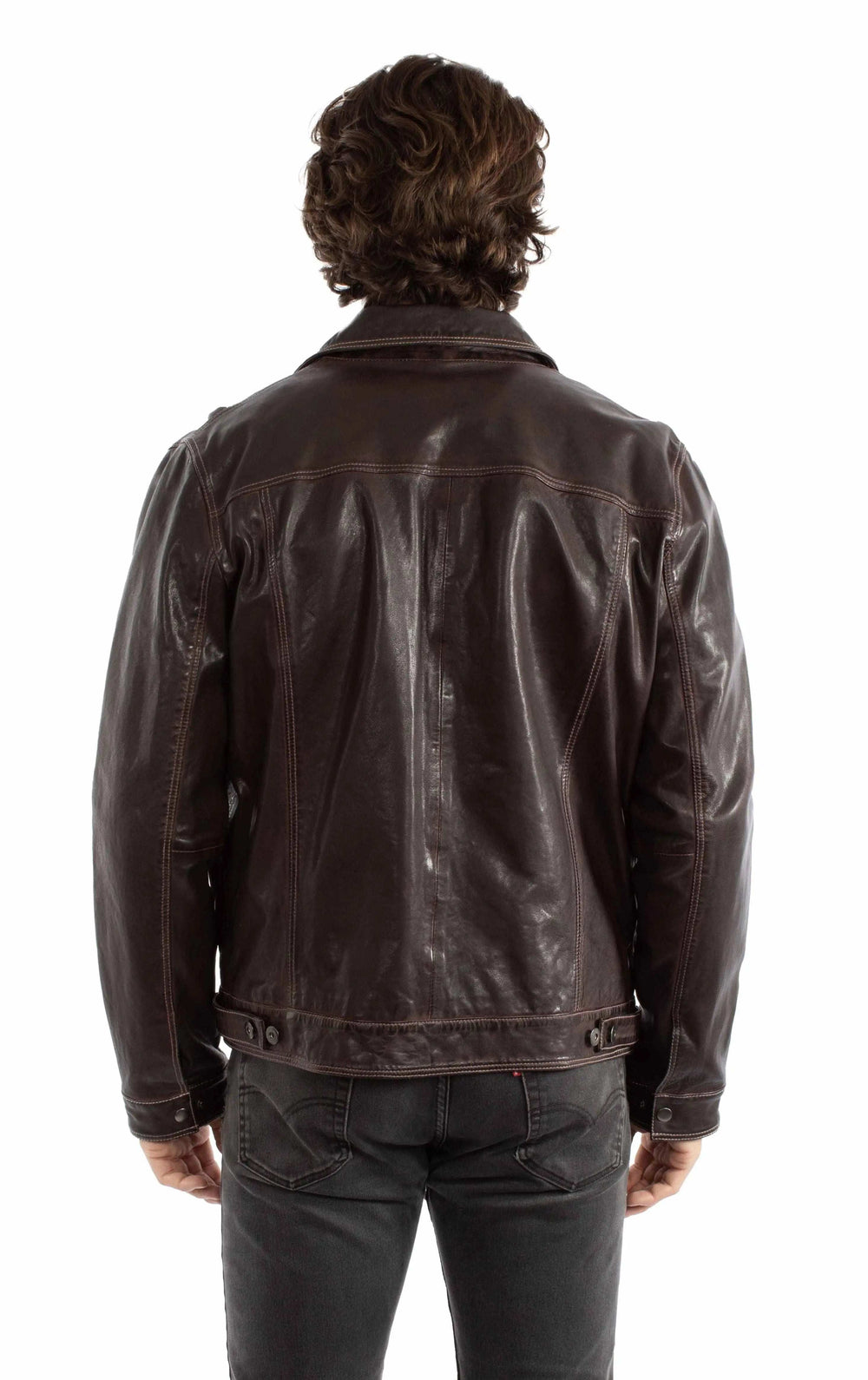 Scully Leather Chocolate Leather Jacket - Scully Leather - Flyclothing LLC