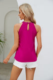 Sequin Grecian Neck Tank - Trendsi