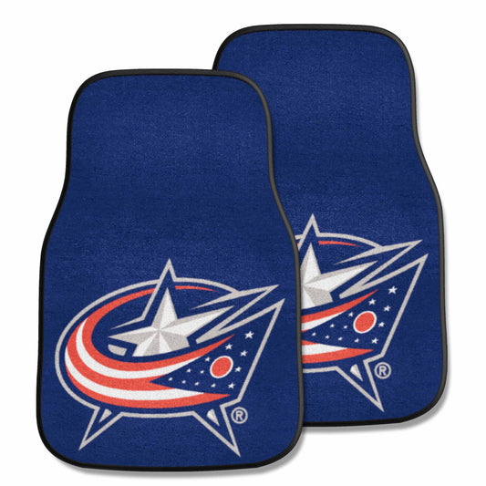 Columbus Blue Jackets Front Carpet Car Mat Set - 2 Pieces - Columbus Blue Jackets