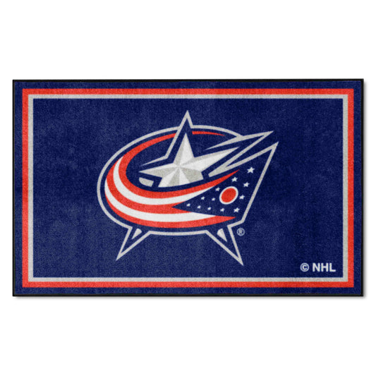 Columbus Blue Jackets 4ft. x 6ft. Plush Area Rug - Columbus Blue Jackets