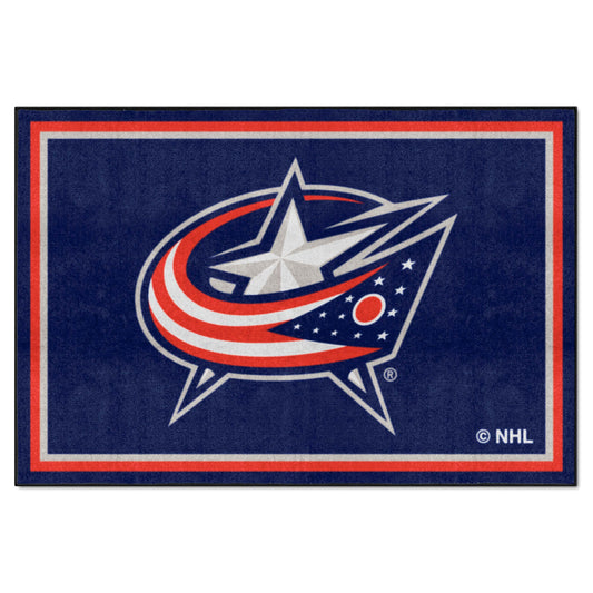 Columbus Blue Jackets 5ft. x 8 ft. Plush Area Rug - Columbus Blue Jackets