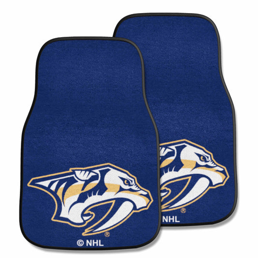 Nashville Predators Front Carpet Car Mat Set - 2 Pieces - Nashville Predators