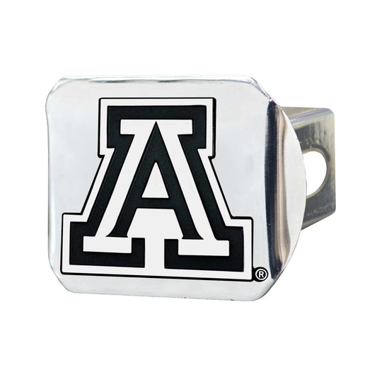University of Arizona Chrome on Chrome Hitch Cover - Logo Brands - Flyclothing LLC