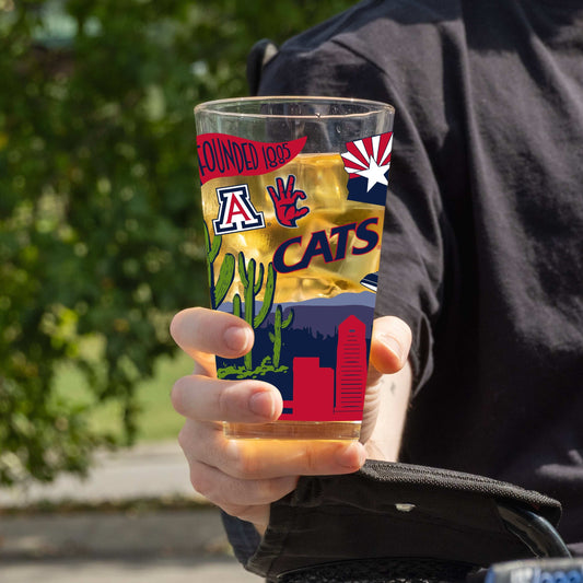 Arizona 16oz Native Pint Glass - Logo Brands - Flyclothing LLC