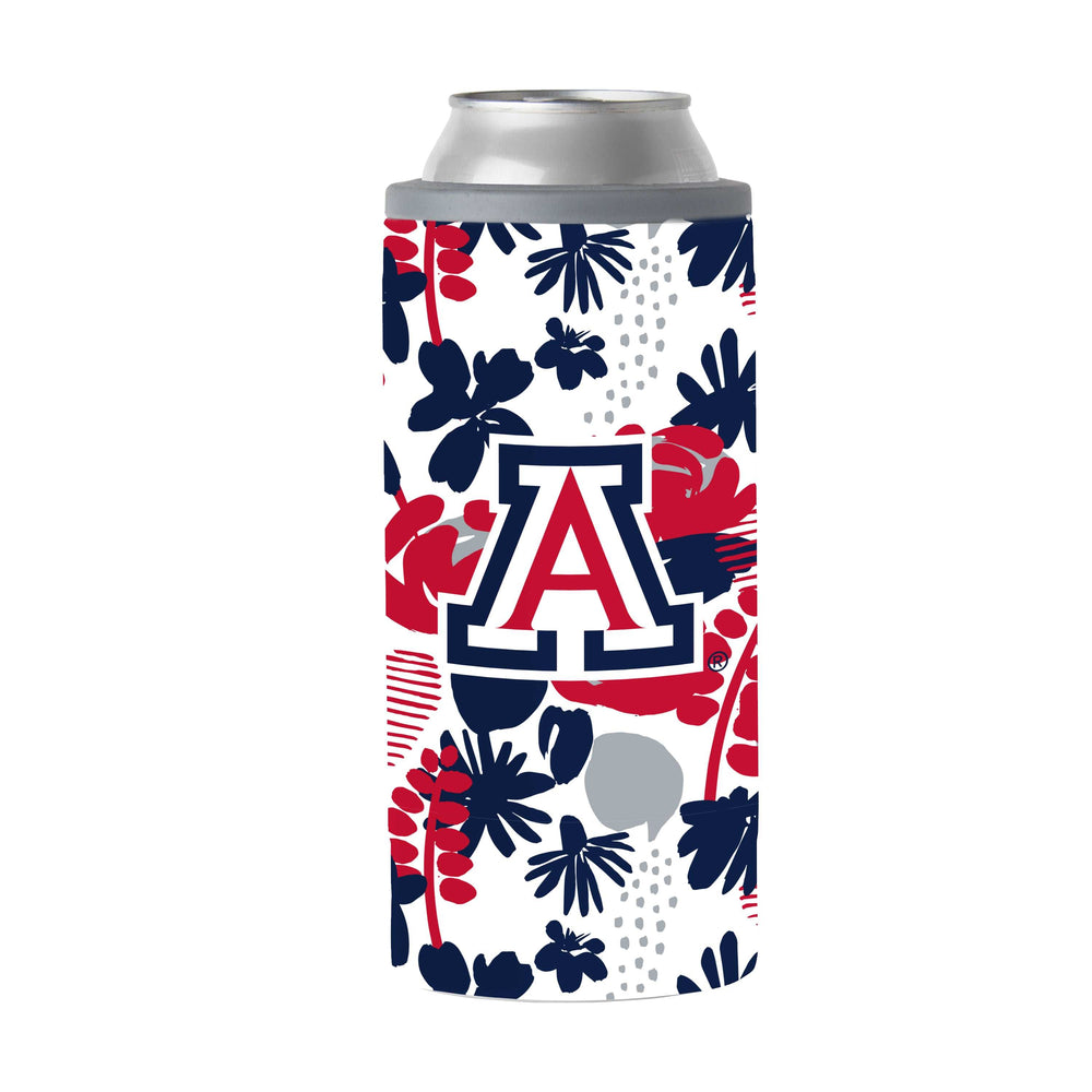 Arizona 12oz Floral Slim Can Coolie - Logo Brands - Flyclothing LLC
