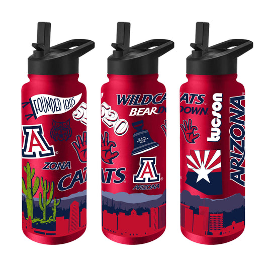 Arizona 34oz Red Native Quencher Bottle - Logo Brands - Flyclothing LLC
