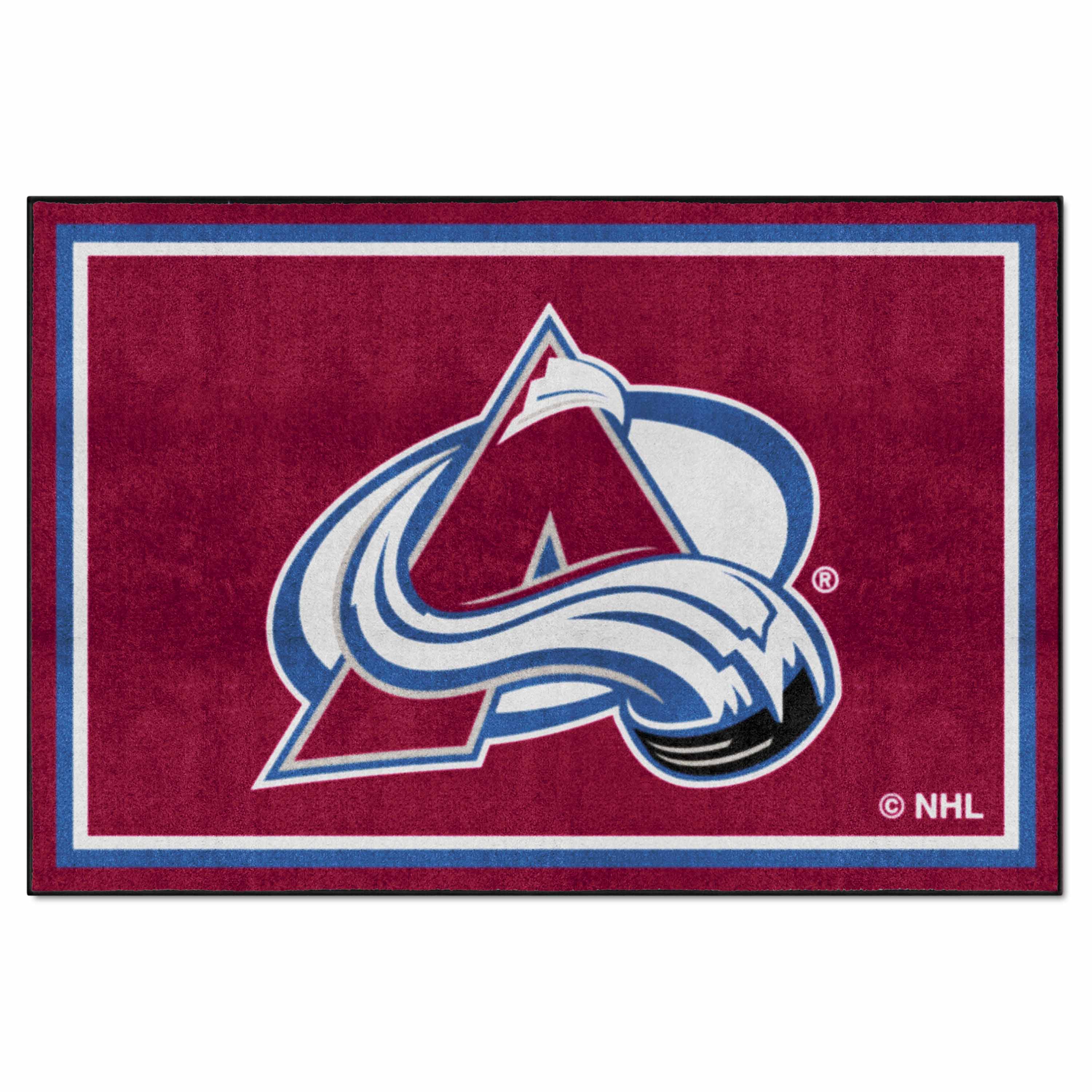 Colorado Avalanche 5ft. x 8 ft. Plush Area Rug - Colorado Avalanche