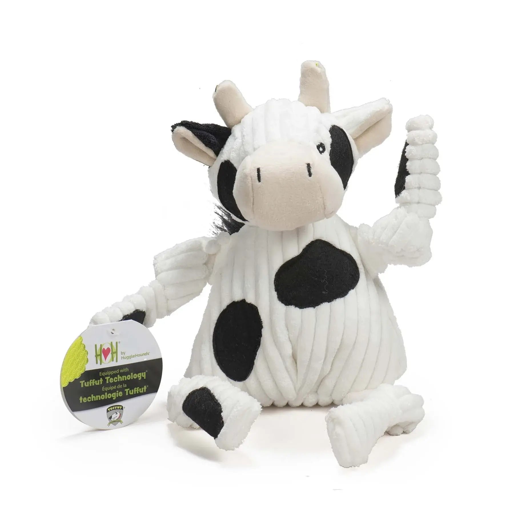 Dottie Cow Knottie® Plush Dog Toy - HuggleHounds - Flyclothing LLC