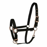 Lettia Rosegold Padded Leather Breakaway Halter - Breeches.com - Flyclothing LLC