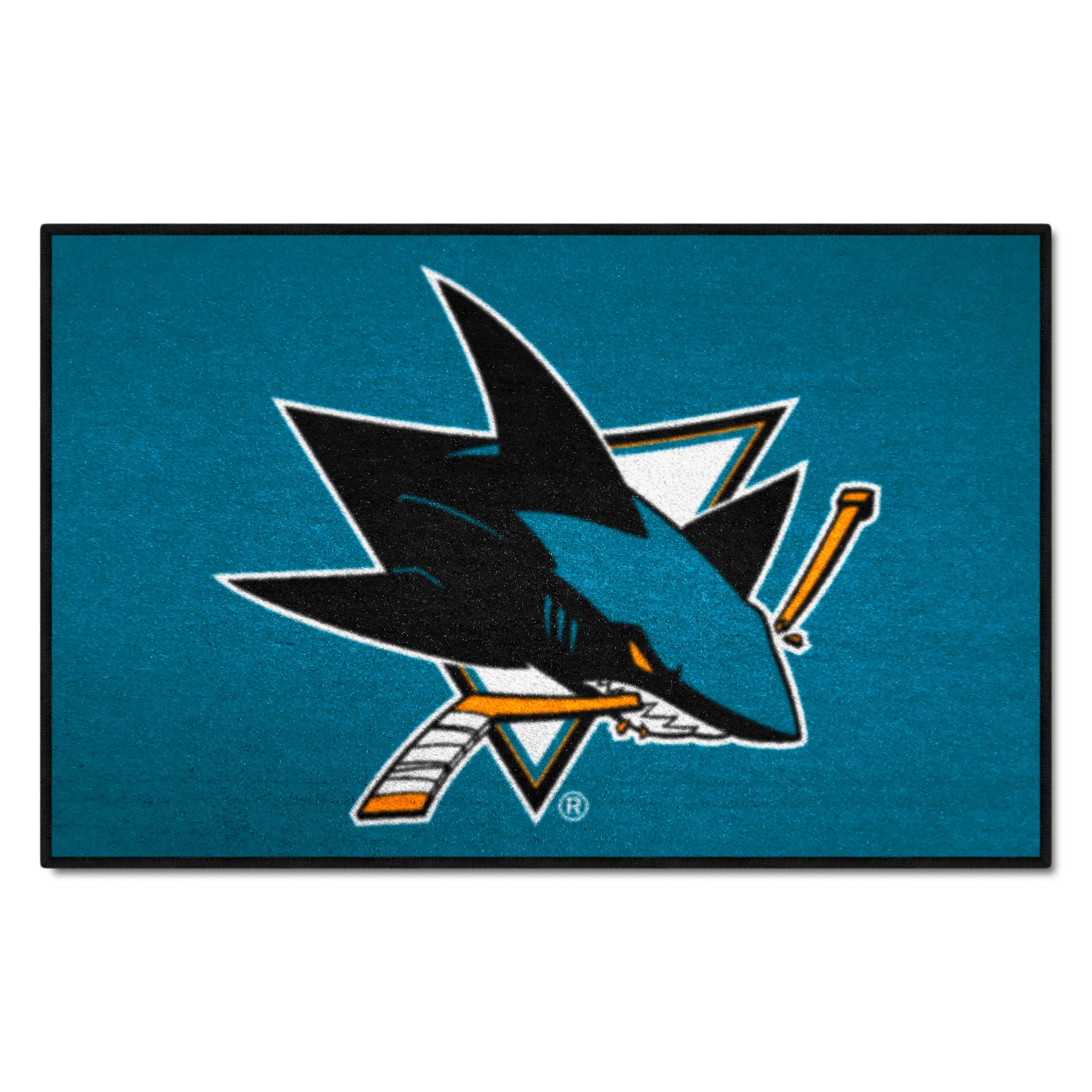 San Jose Sharks Starter Mat Accent Rug - 19in. x 30in. - San Jose Sharks