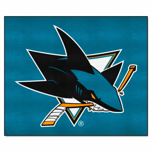 San Jose Sharks Tailgater Rug - 5ft. x 6ft. - San Jose Sharks