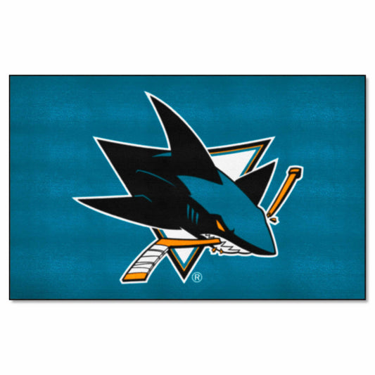 San Jose Sharks Ulti-Mat Rug - 5ft. x 8ft. - San Jose Sharks