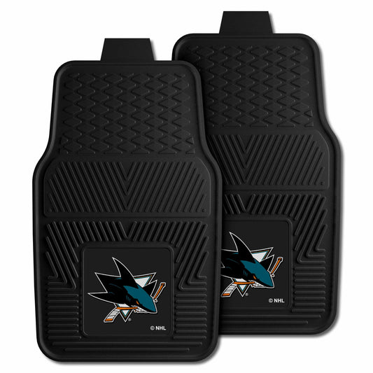 San Jose Sharks Heavy Duty Car Mat Set - 2 Pieces - San Jose Sharks