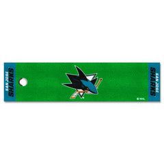 San Jose Sharks Putting Green Mat - 1.5ft. x 6ft. - San Jose Sharks