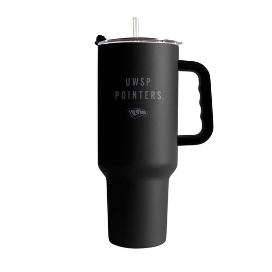 Wisconsin - Stevens Point 40oz Black Tonal Powder Coat Tumbler - Logo Brands - Flyclothing LLC