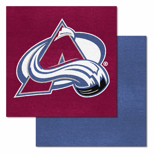 Colorado Avalanche Team Carpet Tiles - 45 Sq Ft. - Colorado Avalanche