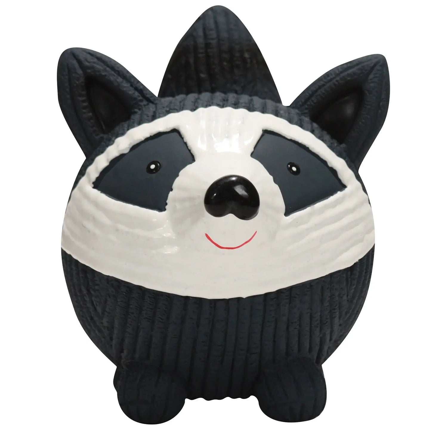 Reggie Raccoon Ruff-Tex® Latex Ball Dog Toy, Large - HuggleHounds - Flyclothing LLC