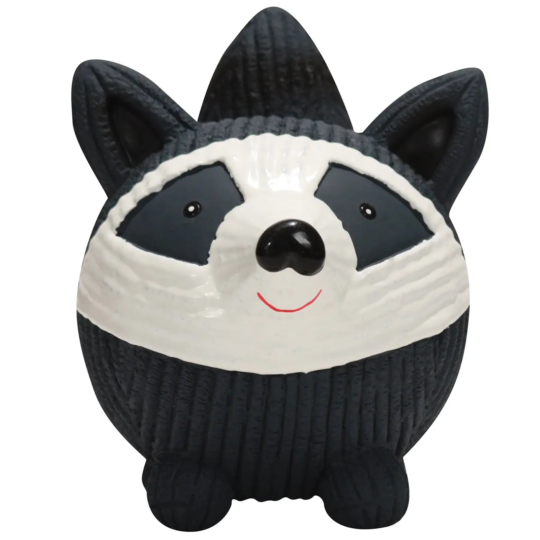 Reggie Raccoon Ruff-Tex® Latex Ball Dog Toy, Large - HuggleHounds - Flyclothing LLC