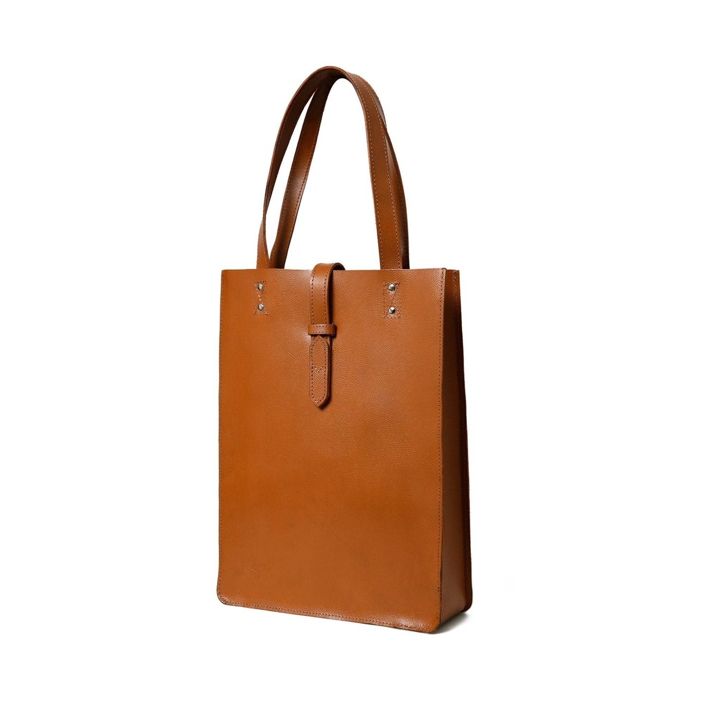 Chestnut Elegance Leather Tote - Classy Leather Bags - Flyclothing LLC
