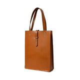 Chestnut Elegance Leather Tote - Classy Leather Bags - Flyclothing LLC