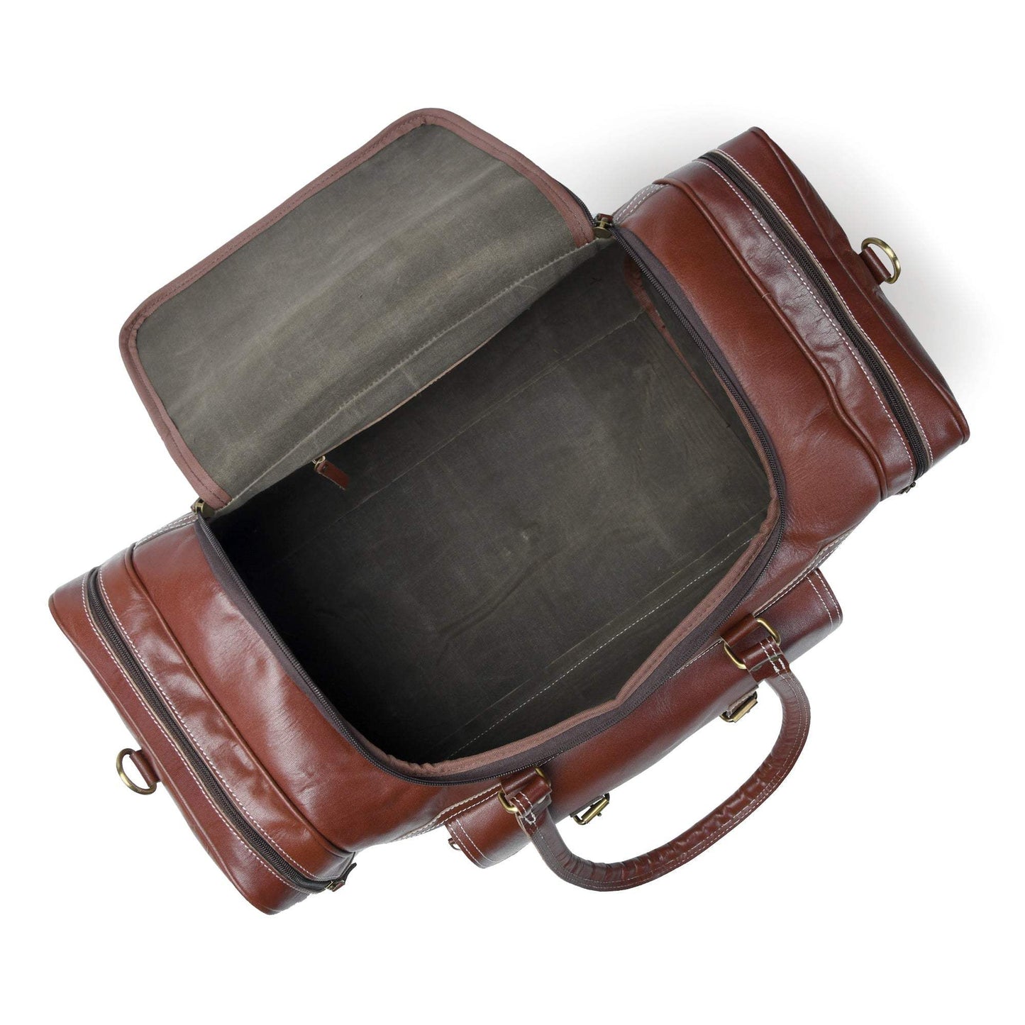 Upgraded Traveler Weekender Duffle - Classy Leather Bags - Flyclothing LLC